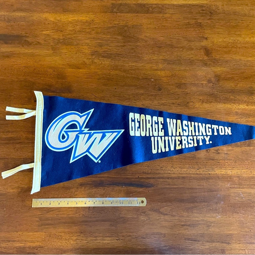 George Washington University Blue and White Pennant